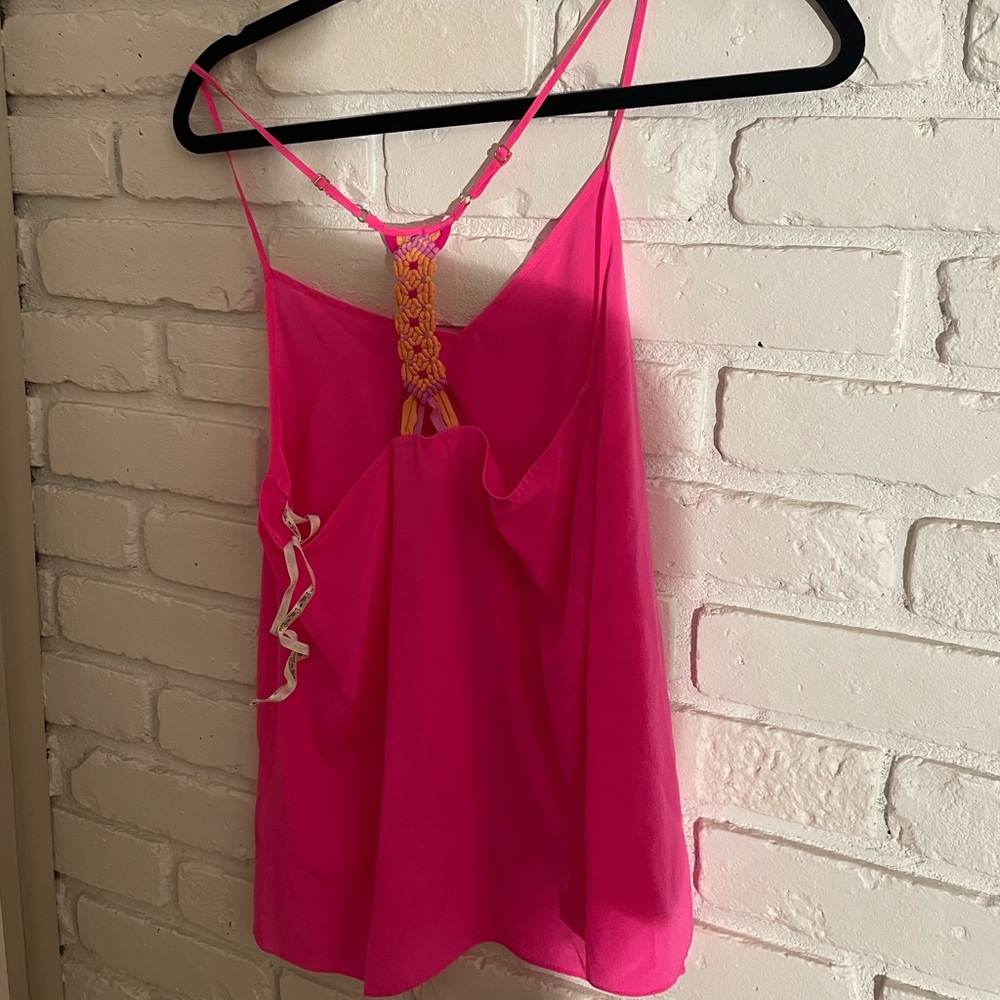 Lilly Pulitzer Pink Silky Tank